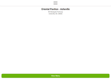Tablet Screenshot of orientalpavilionasheville.com